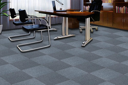办公室的方块地毯怎么铺设？